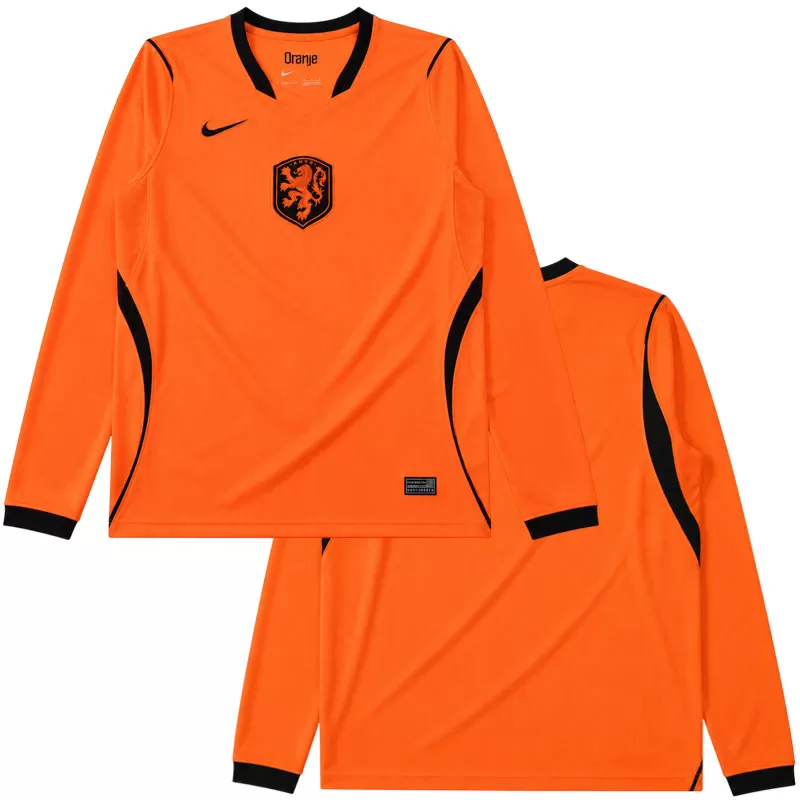 Nizozemsko domácí dres MS 2026 s dlouhým rukávem – pánský fotbalový dres