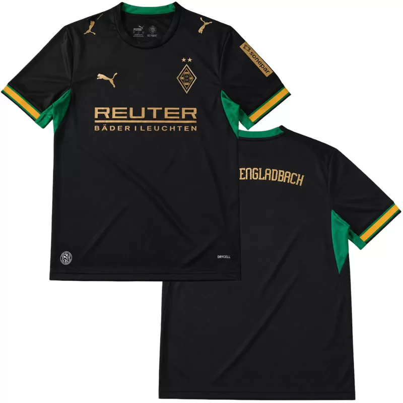 Pánský fotbalový dres Borussia Mönchengladbach 2026/27 venkovní - černý dres krátký rukáv