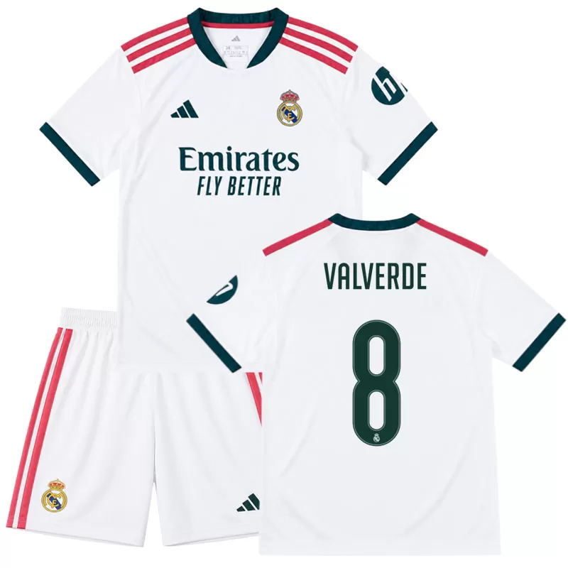 Real Madrid Valverde 8 dětský dres 2026/27 - domácí sada s kraťasy