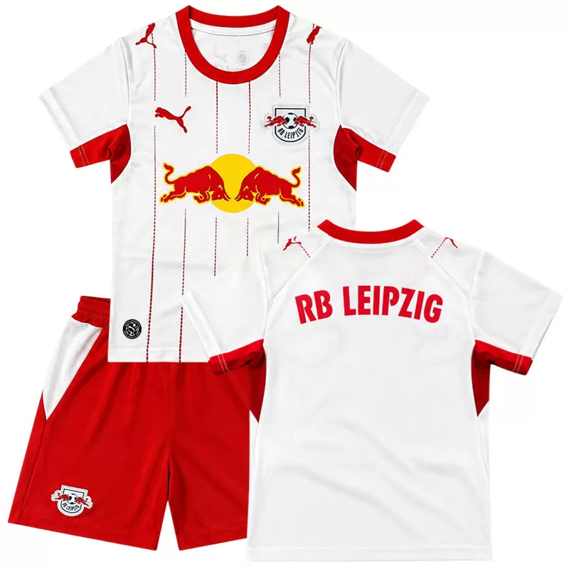 Dětský fotbalový dres RB Leipzig domácí 26/27 - tričko a kraťasy