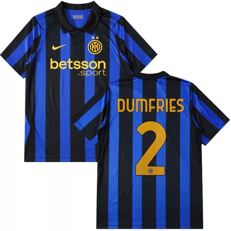 Pánský fotbalový dres Inter Milán 26/27 - domácí trikot se jménem Dumfries 2