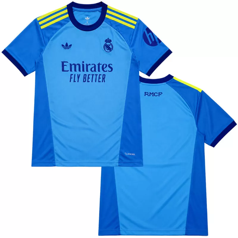 Real Madrid pánský brankářský dres 2026-27 – modrý goalkeeper fotbalový dres